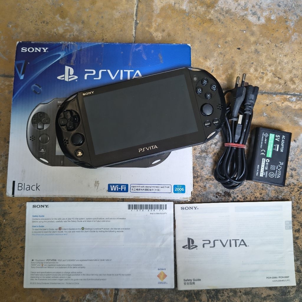 Ps Vita Slim Black Henkaku 64GB Mulus