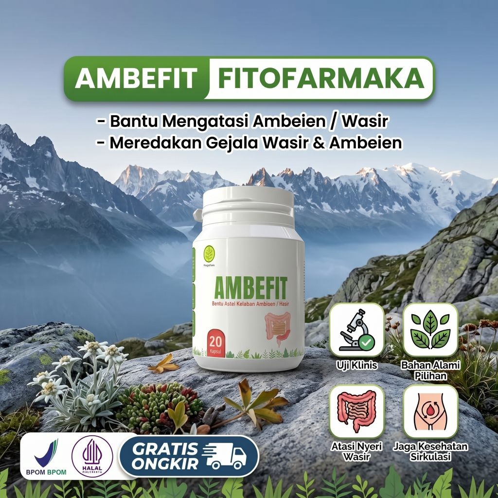 Ambefit Fitofarmaka TCM Suplemen Untuk Mengatasi Ambeien Wasir Mengempeskan Tanpa Efek Samping