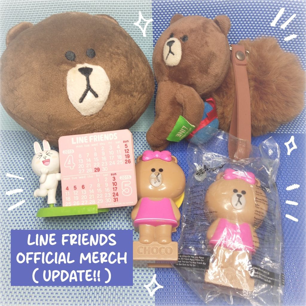 [UPDATE] LINE FRIENDS official boneka, sendok lipat, gantungan kunci, figur (Brown, Choco, Cony)
