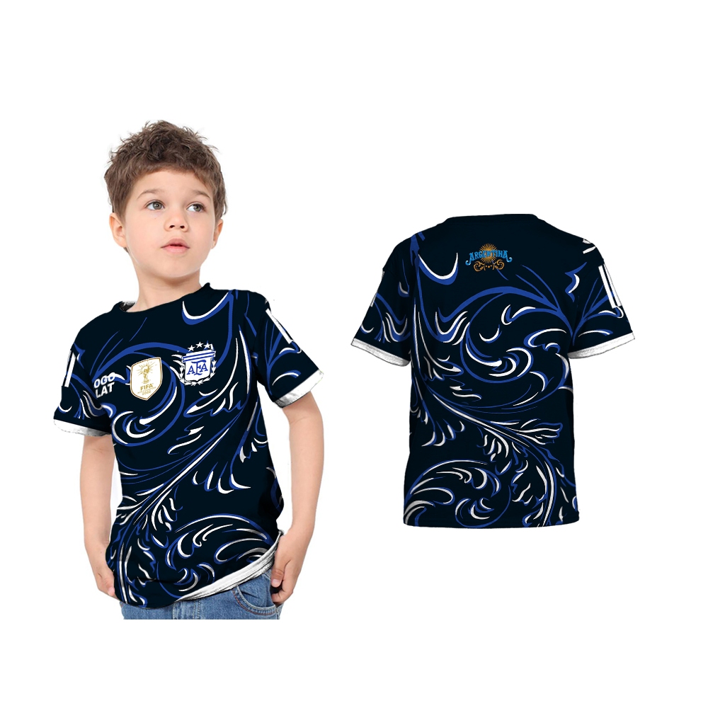 dStore - Jersey Anak Piala Dunia | Jersey Piala Dunia Anak | Dryfit Milano Fullprint | Baju Bola Pia