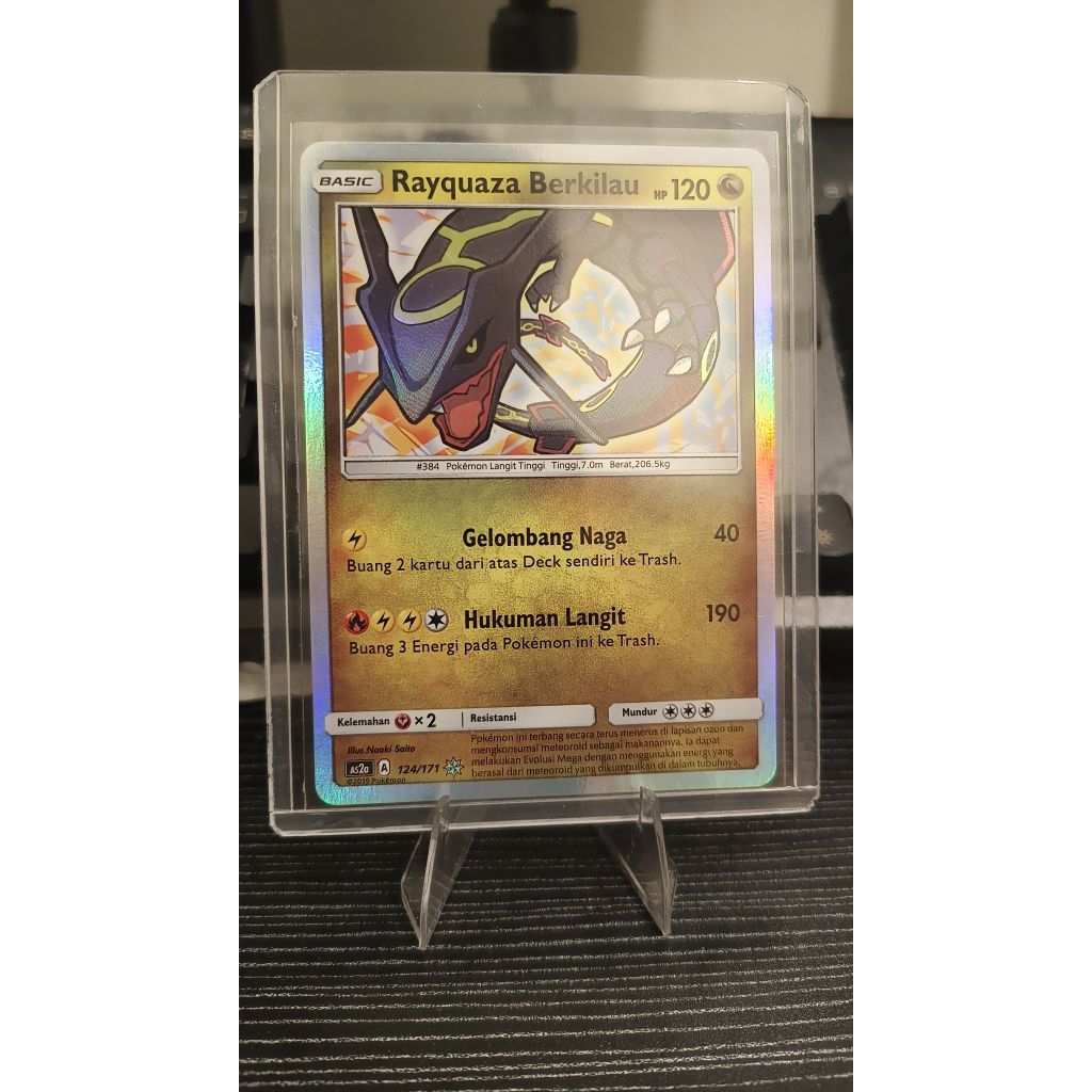 Rayquaza Berkilau indo pokemon tcg