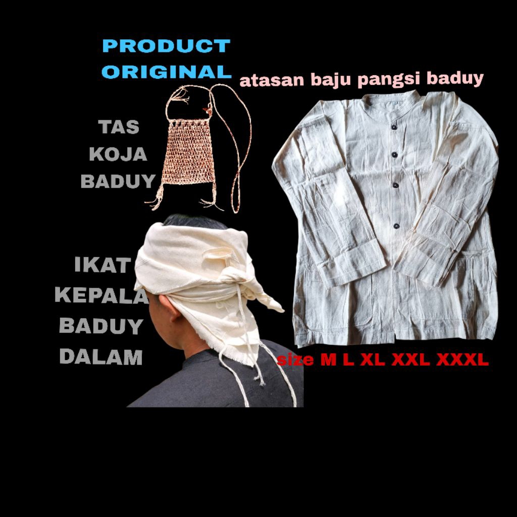 Atasan Baju Pangsi Baduy Polos – Baju Adat Sunda Pria Nyaman Harian