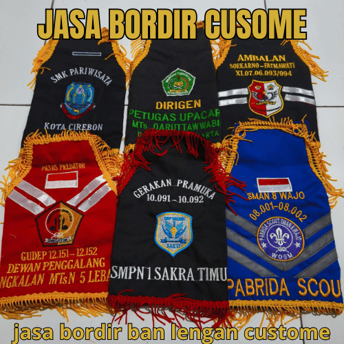 CUSTOM BAN LENGAN PRAMUKA PREMIUM | BAHAN TEBAL DAN LEMBUT | PENGERJAAN CEPAT DAN RAPIH