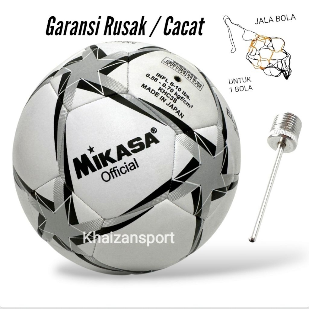 Bola Sepak Size 5 Mikasa ELSTAR Asli Jahit , Bola Kaki No 5 Pria Dewasa Lapangan Besar