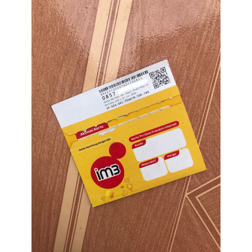 KARTU PERDANA HIFI IM3 INDOSAT BEKAS HIFI ADVAN
