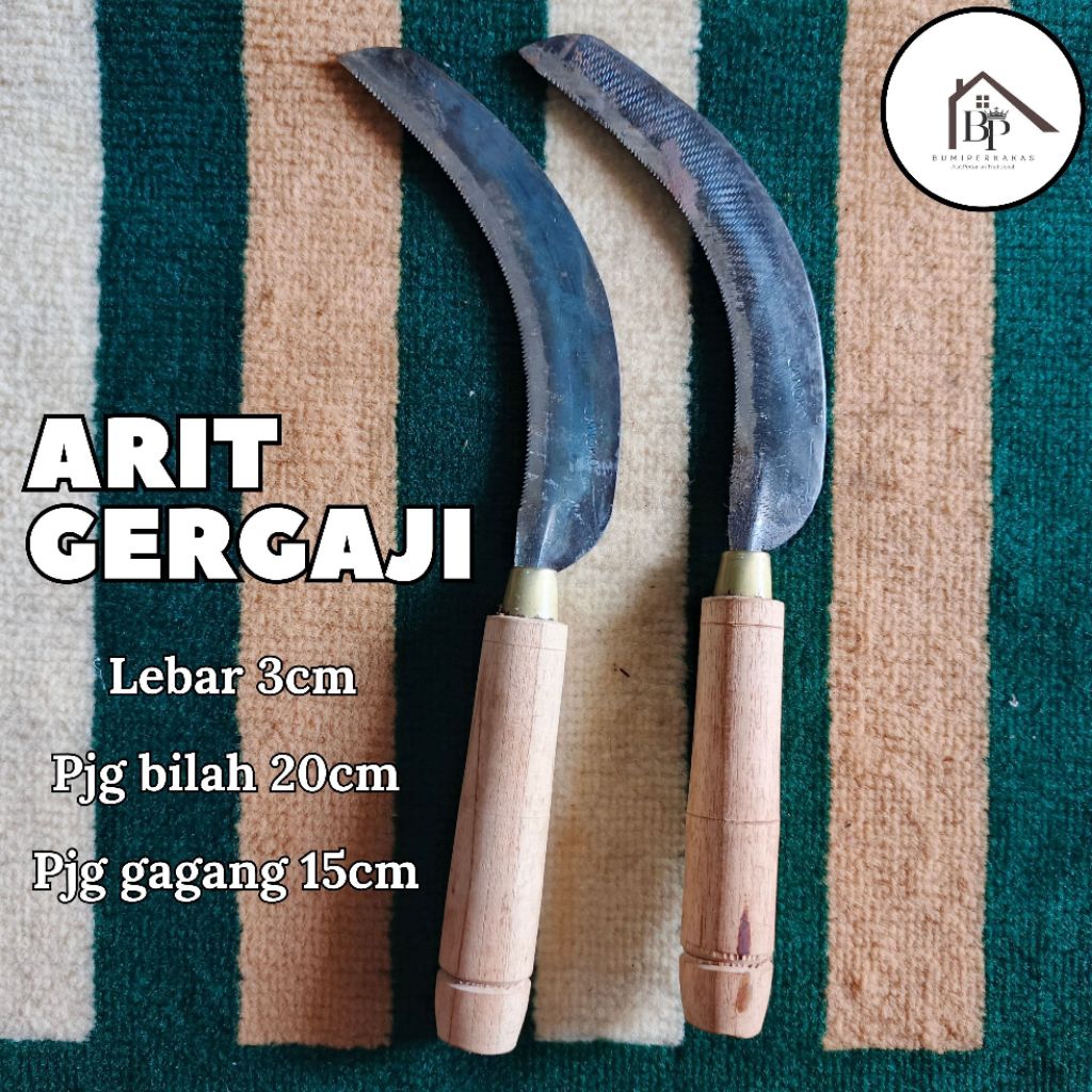 arit padi gergaji/babad padi gagang kayu