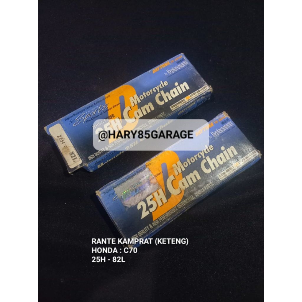 RANTAI RANTE KAMPRAT KETENG DAYTONA HONDA C70 25H-82L ORIGINAL JAPAN