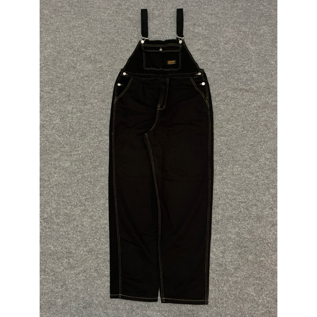 Small Birds Work Wear Black OverAll