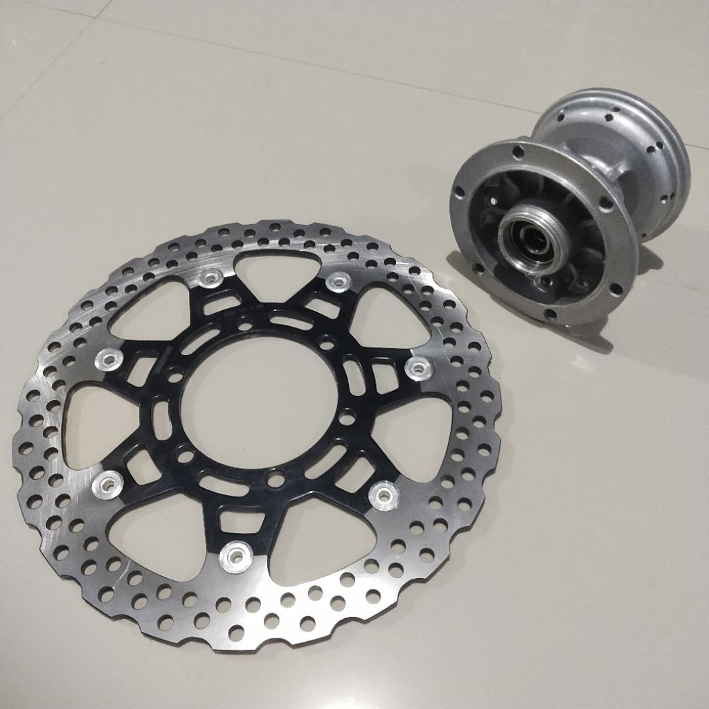 Tromol Depan Set Cakram Kawasaki Klx D Tracker 150 Hole 36 Merk Ride It Original Piringan Disk Brake