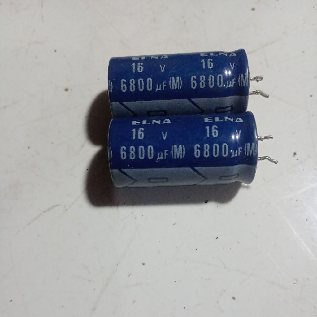 elco Elna 6800uf 25v ORI cabutan di jual per 2biji