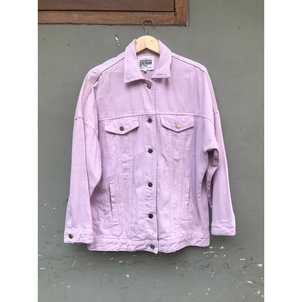 Zara original-Jaket jeans lilac-jaket jeans zara-preloved zara-zara second-zara bekas-pl zara-prelov