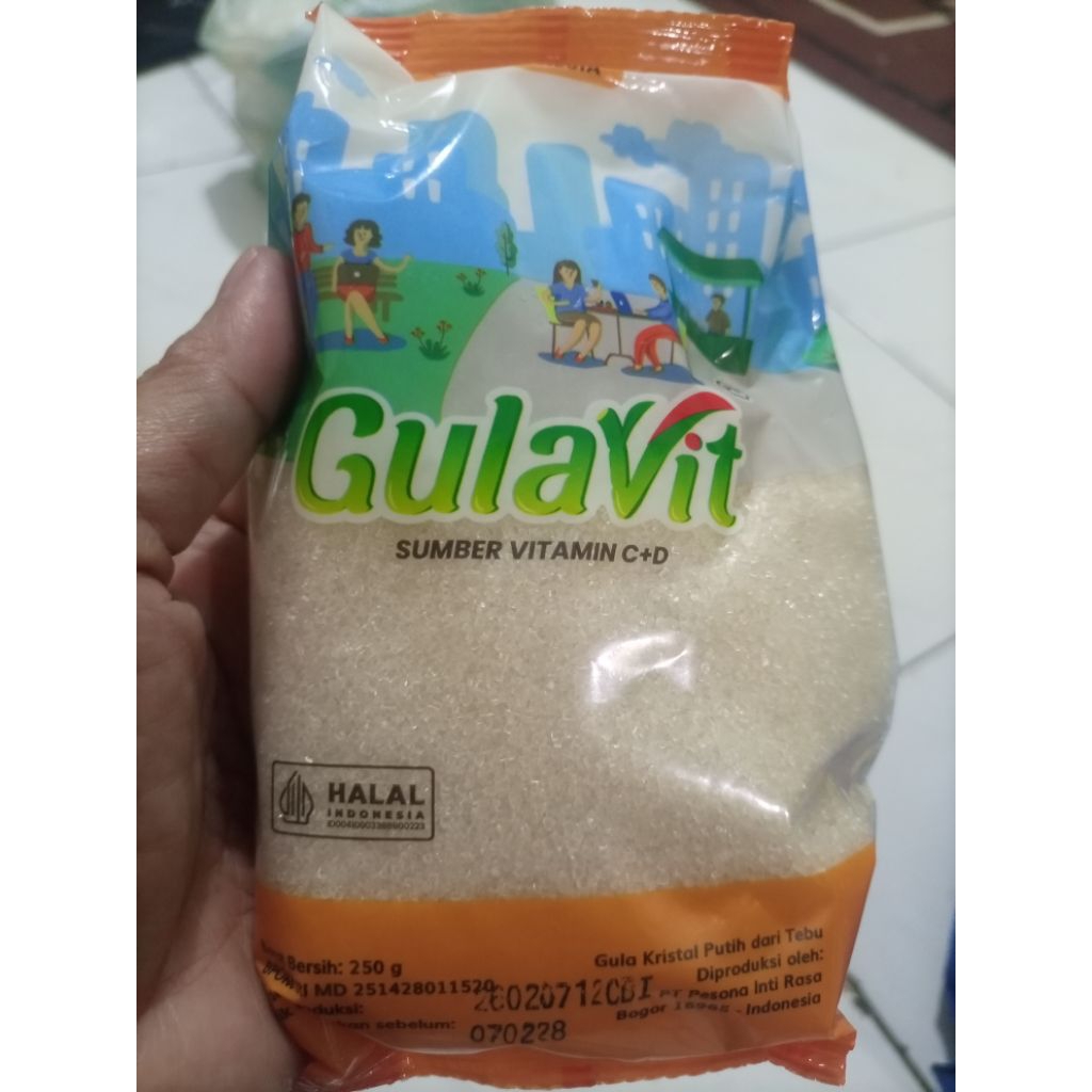 paket hemat 10 pcs gula pasir gulavit 250 gr harga murah grosir bandung bisa kirim instant