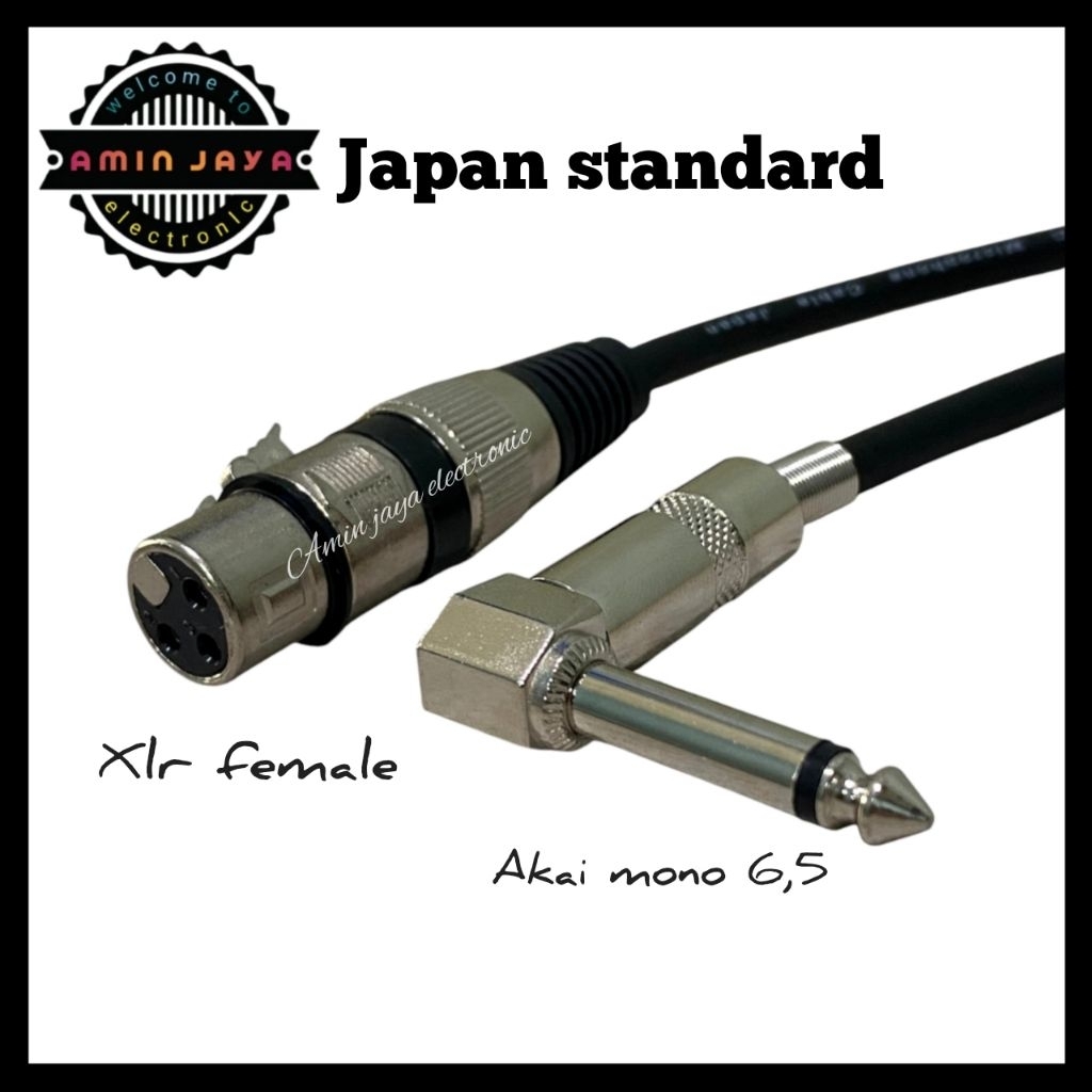 Kabel xlr to akai mono /  kabel jack akai to xlr