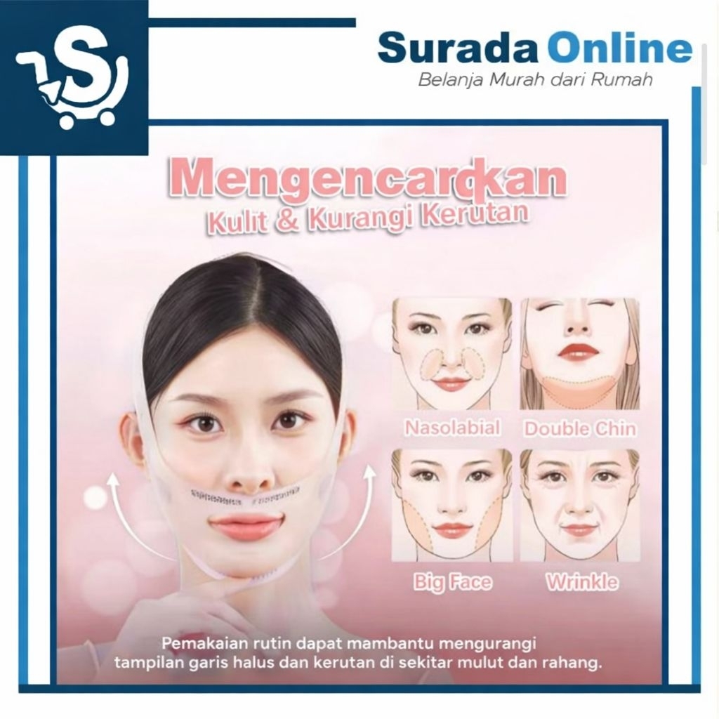 [1pcs] Belt Face 3D Terapi Wajah Membuat Wajah simetris | Baca Deskripsi