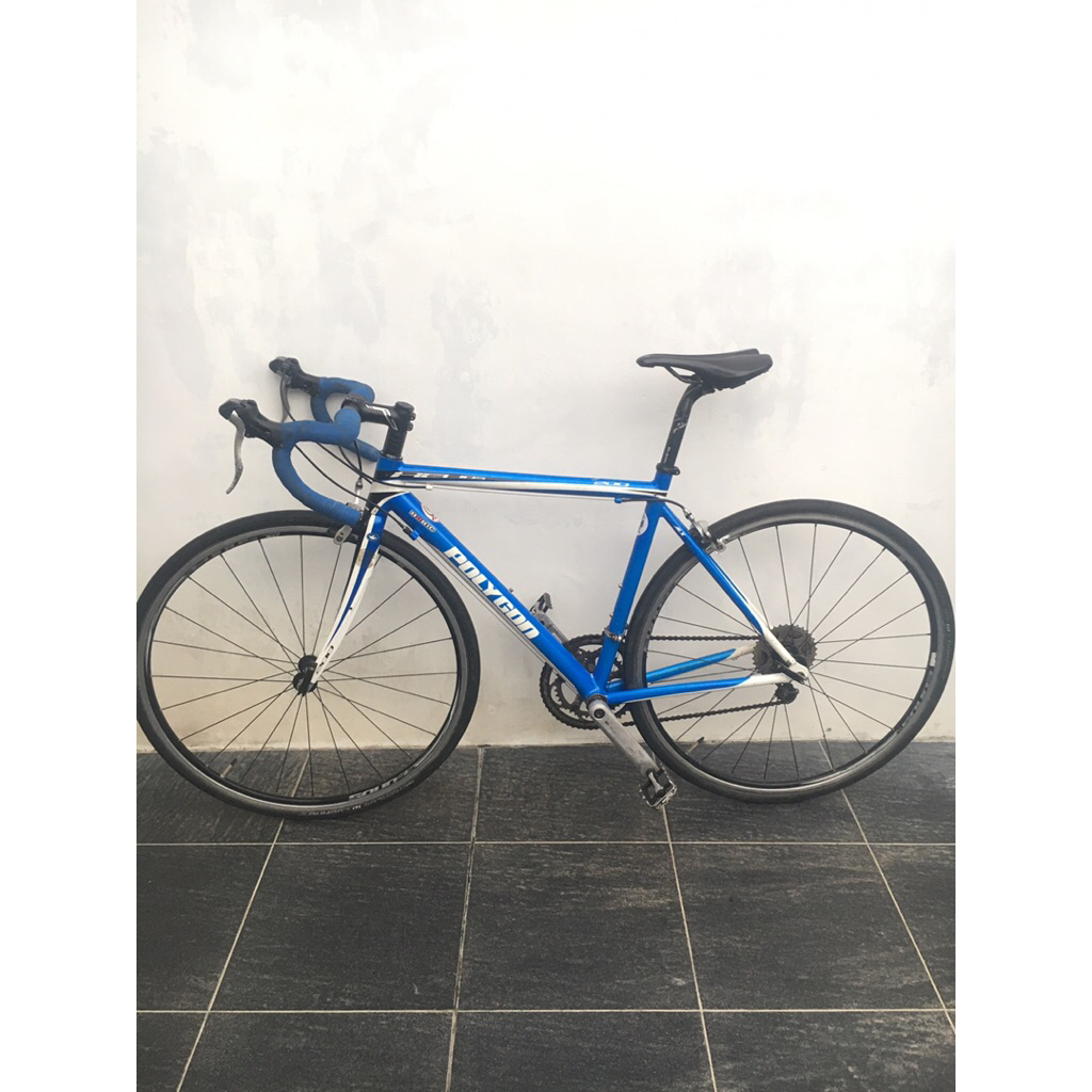sepeda polygon helios 200 sora 9 speed size s/m 50