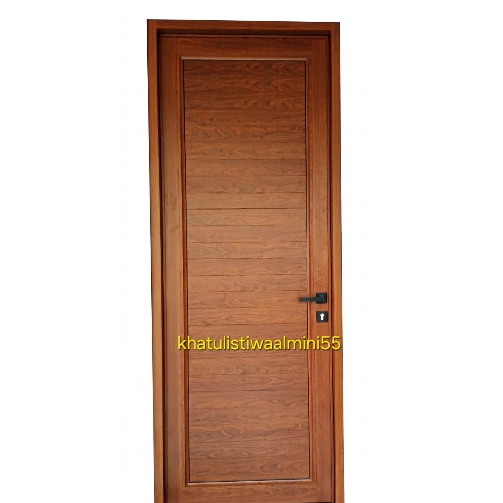 pintu aluminium motif kayu