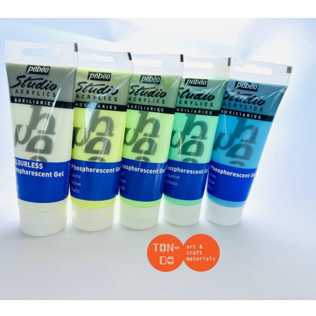PEBEO STUDIO ACRYLIC PHOSPHORESCENT GEL 100ML / CAT AKRILIK GLOW IN THE DARK