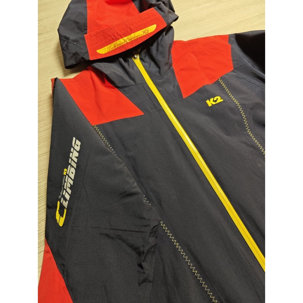 Jaket K2 K-2 Climbing Outdoor Jacket Blocktech Goretex Waterproof Gorpcore Visior Hiking Sport Brand
