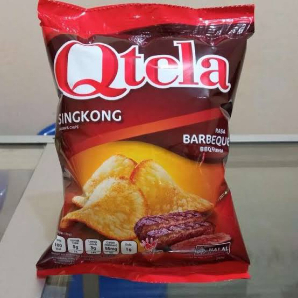 Qtela Singkong Rasa Barbeque dan Rasa Balado 10 Pcs - Gurih, Lezat, Tradisional