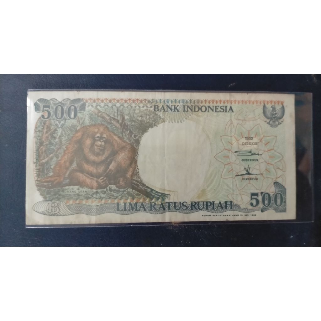 langka uang 500 monyet/orang utan seri ganjil