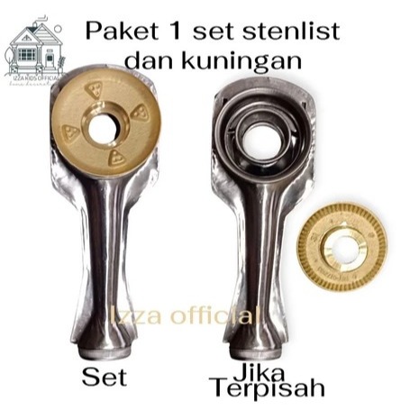 CEROBONG + BURNER KOMPOR GAS RINNAI KECIL SUPER ALOY / KOMPOR GAS 2 TUNGKU