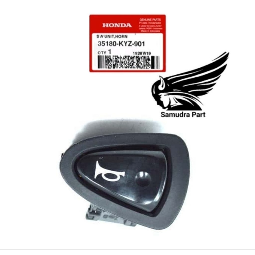 35180KYZ901 Tombol klakson Beat Scoopy Spacy Vario 125 Supra 125 original