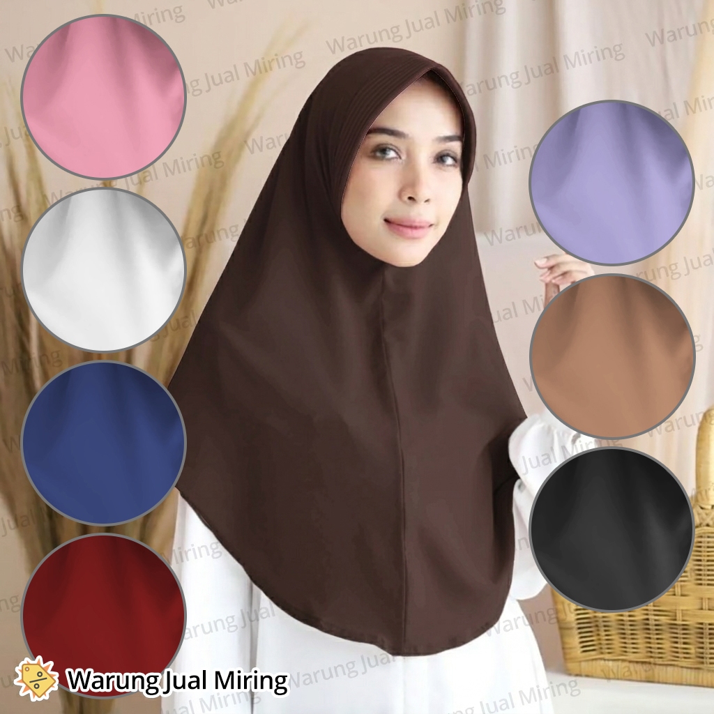 Jilbab Instan Hijab Pet Kerudung Sport Bergo Dewasa Remaja Pasmina Pad Instant Spandex Jersey Premiu
