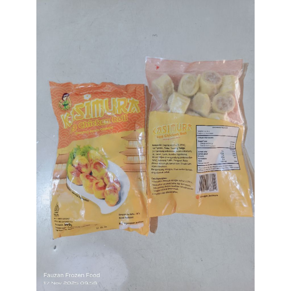 Kasimura Bento Egg Roll Chicken potong isi 15