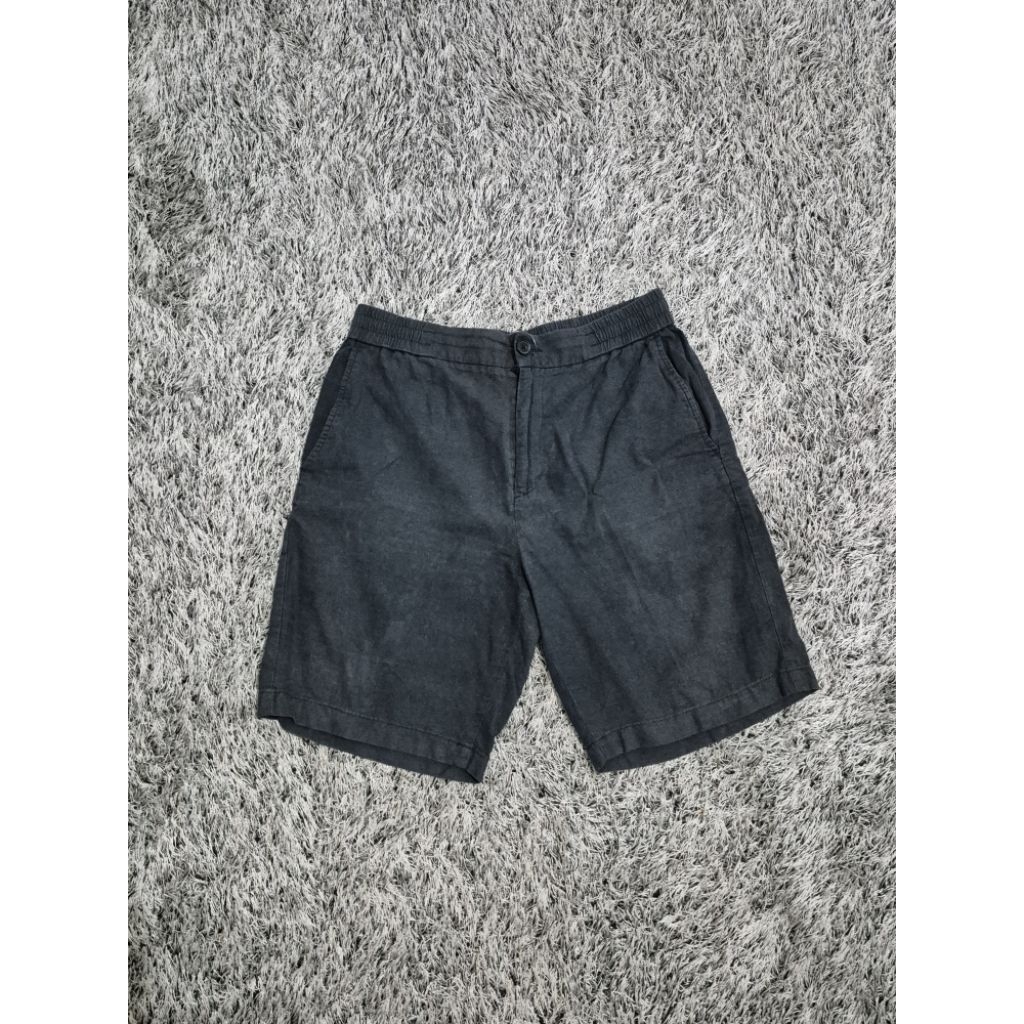 Celana pendek linen pria (GIORDANO)
