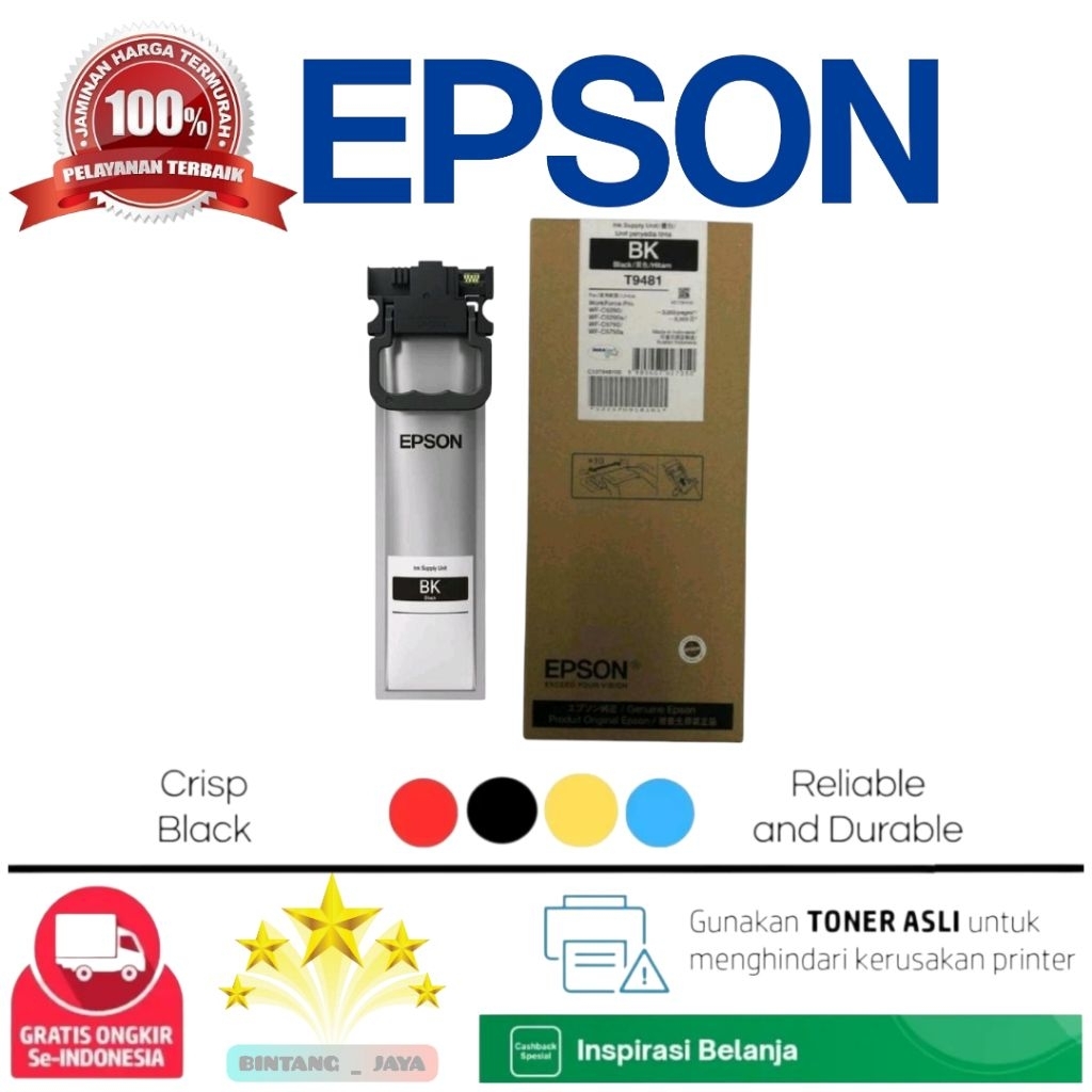 TINTA EPSON T9481 BLACK For Wf-C5290 , Wf-C5790 ORIGINAL