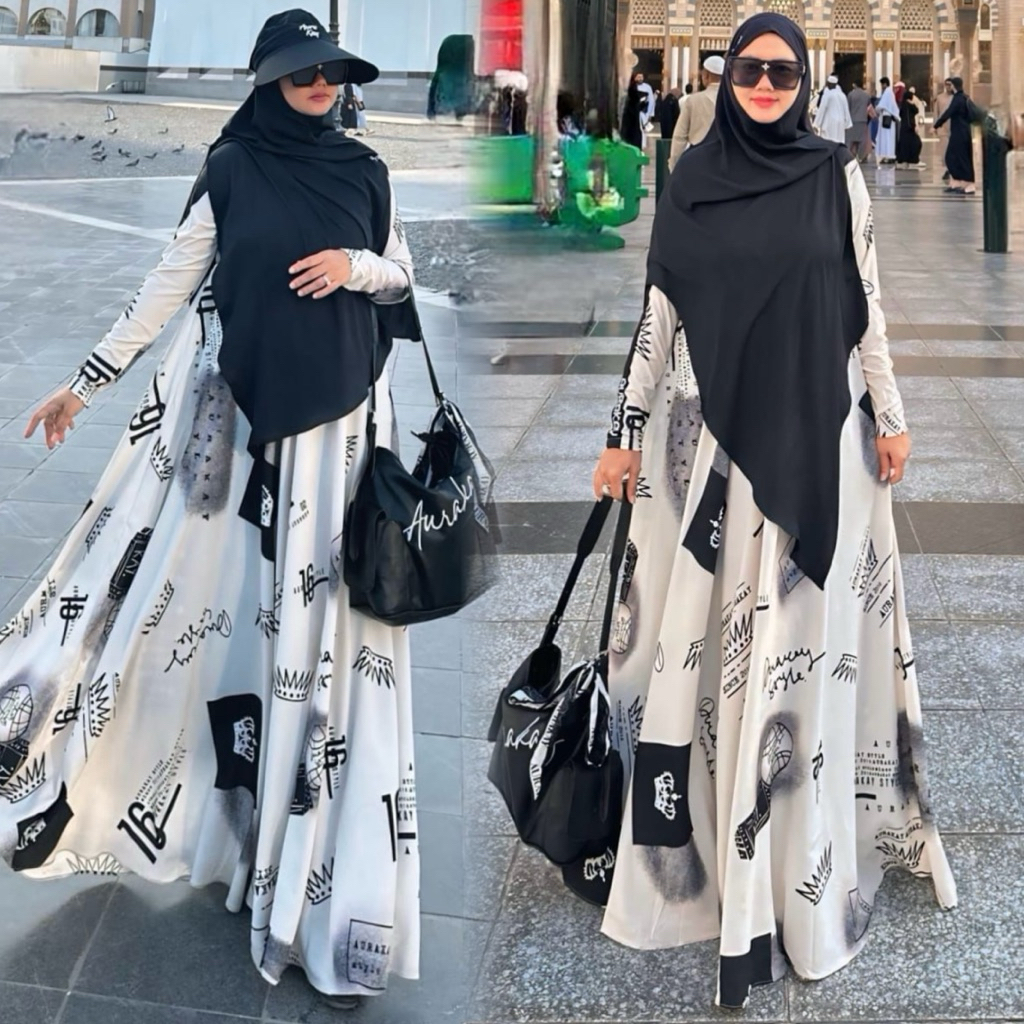 AURAKAY GAMIS DRESS SOFAH SET HIJAB ORI BY AURAKAY