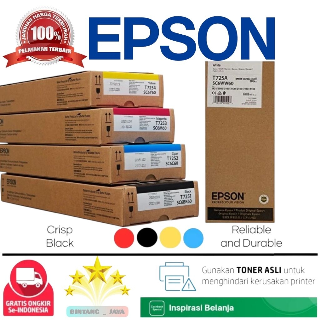 TINTA EPSON DTG F2130/ F2000 ORIGINAL RESMI