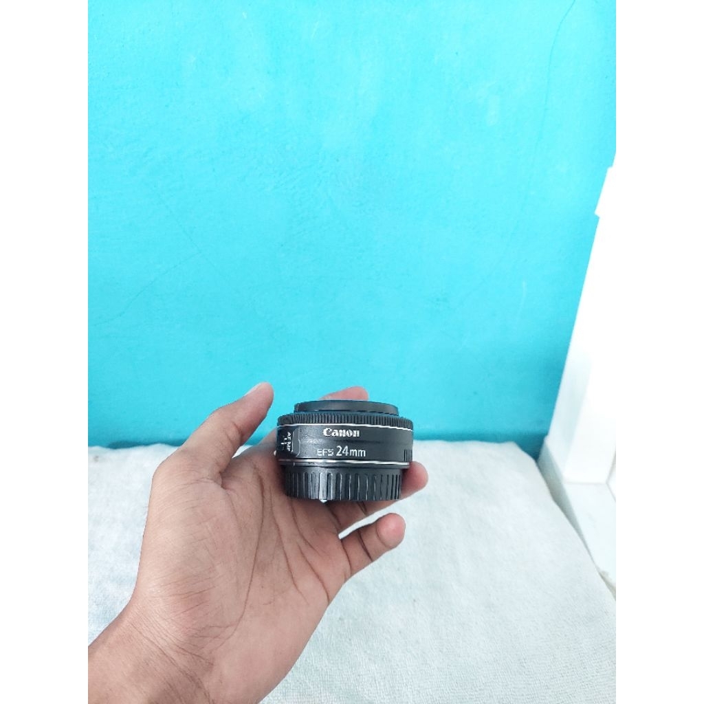 LENSA FIX CANON 24MM STM MULUS ISTIMEWA
