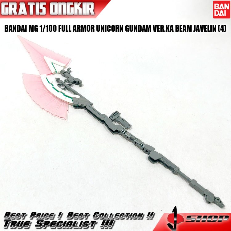 BANDAI MG 1/100 FULL ARMOR UNICORN GUNDAM VER.KA BEAM JAVELIN MG2238