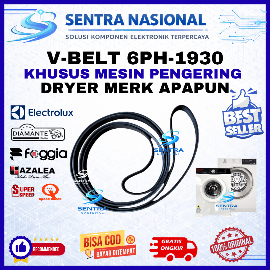 KARET MESIN PENGERING 6PH-1930 UNIVERSAL ORIGINAL| BELTING DRYER SEMUA MERK 6PH 1930 ASLI | VANBELT 
