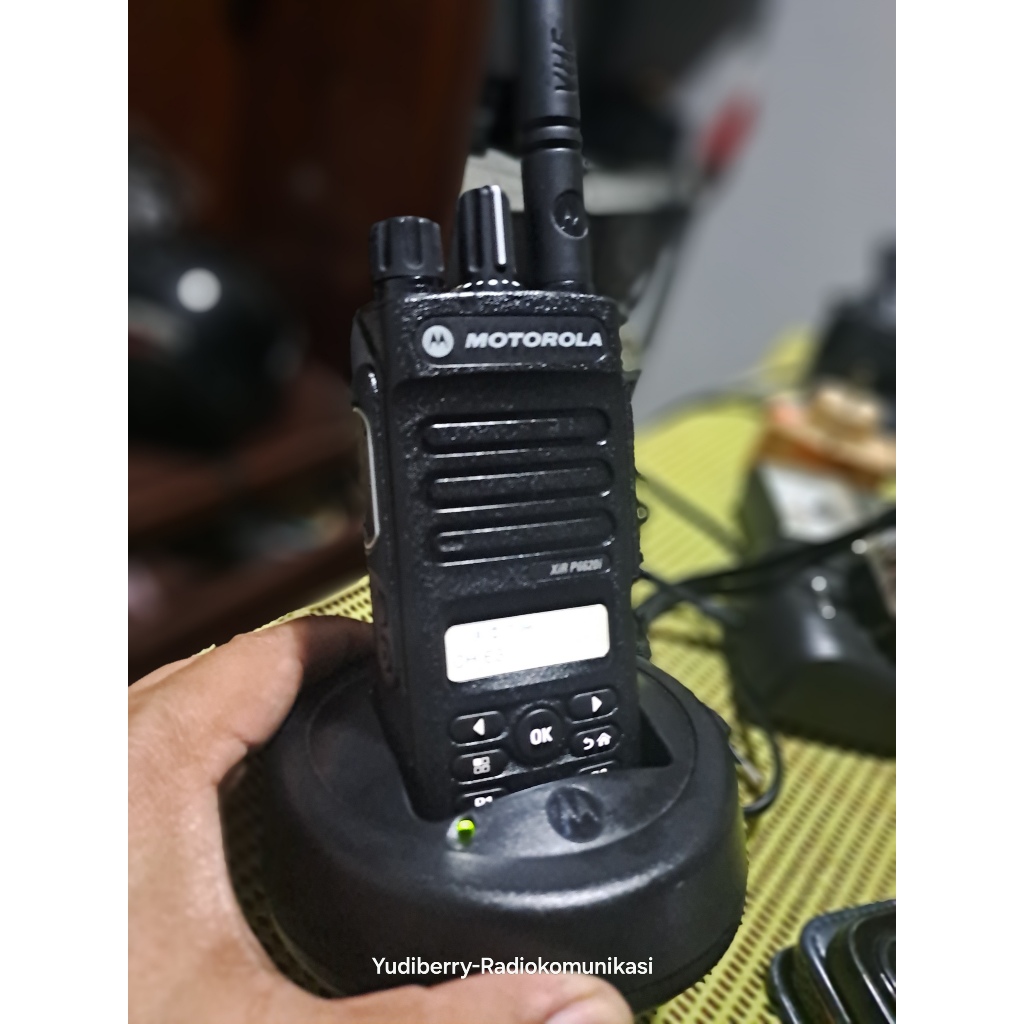 MOTOROLA HT Xir P6620i Second VHF Tia Digital Analog Anti Air Baterai Awet 5Watt Motorola Xir6620i V