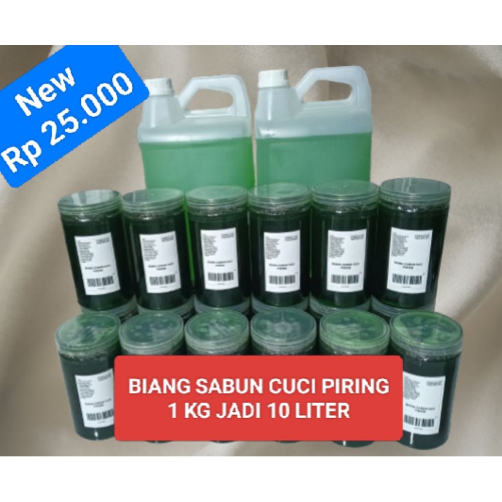 BIANG SABUN CUCI PIRING 10 LITER,LEBIH HEMAT/BIANG KONSENTRAT 1 KG.