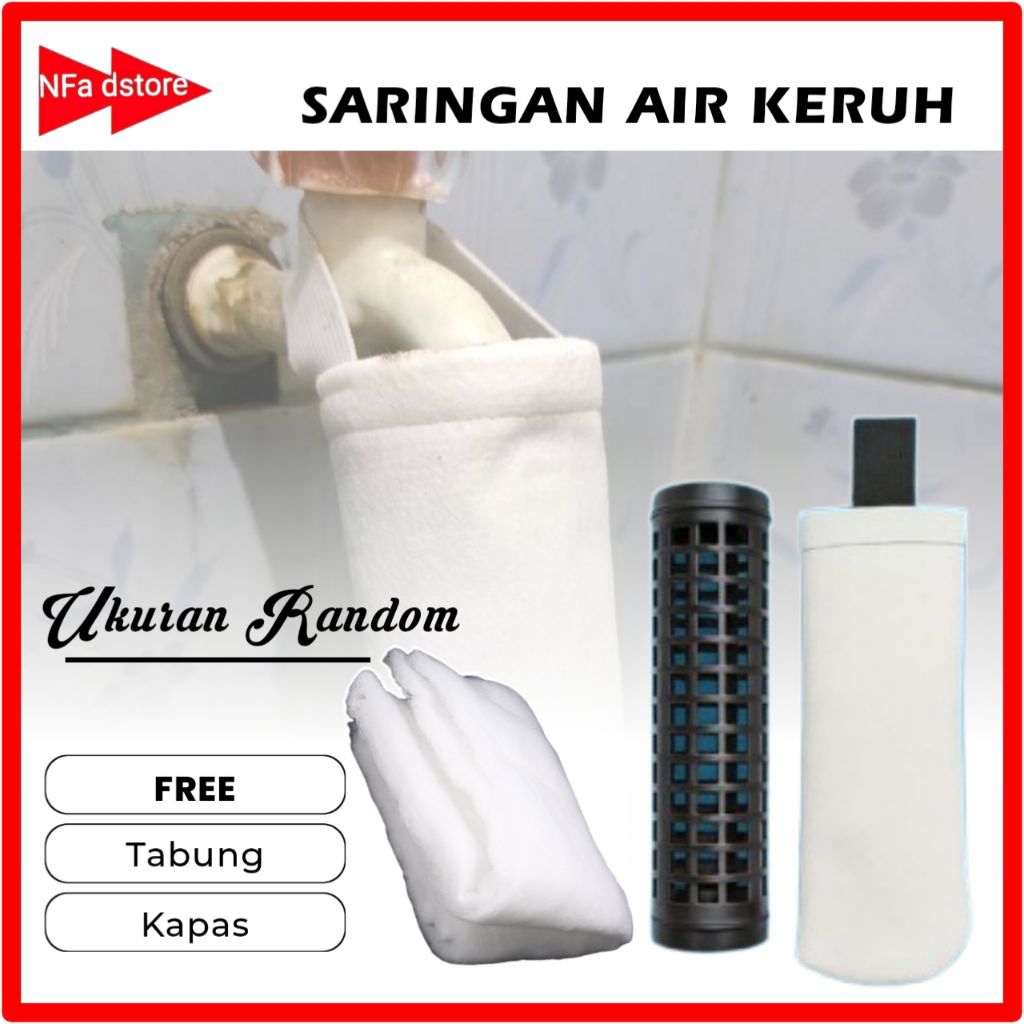 (COD) Filter Air Kran FREE TABUNG + KAPAS Pembersih Air Kran / Saringan Air / Filter Kran