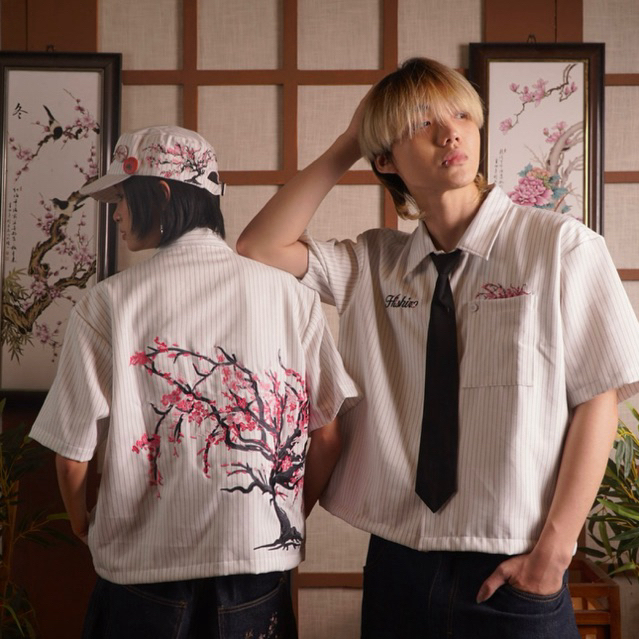 [BEST SELLER] Hishiro’s Hakuji Button Up | Kemeja Boxy Sakura