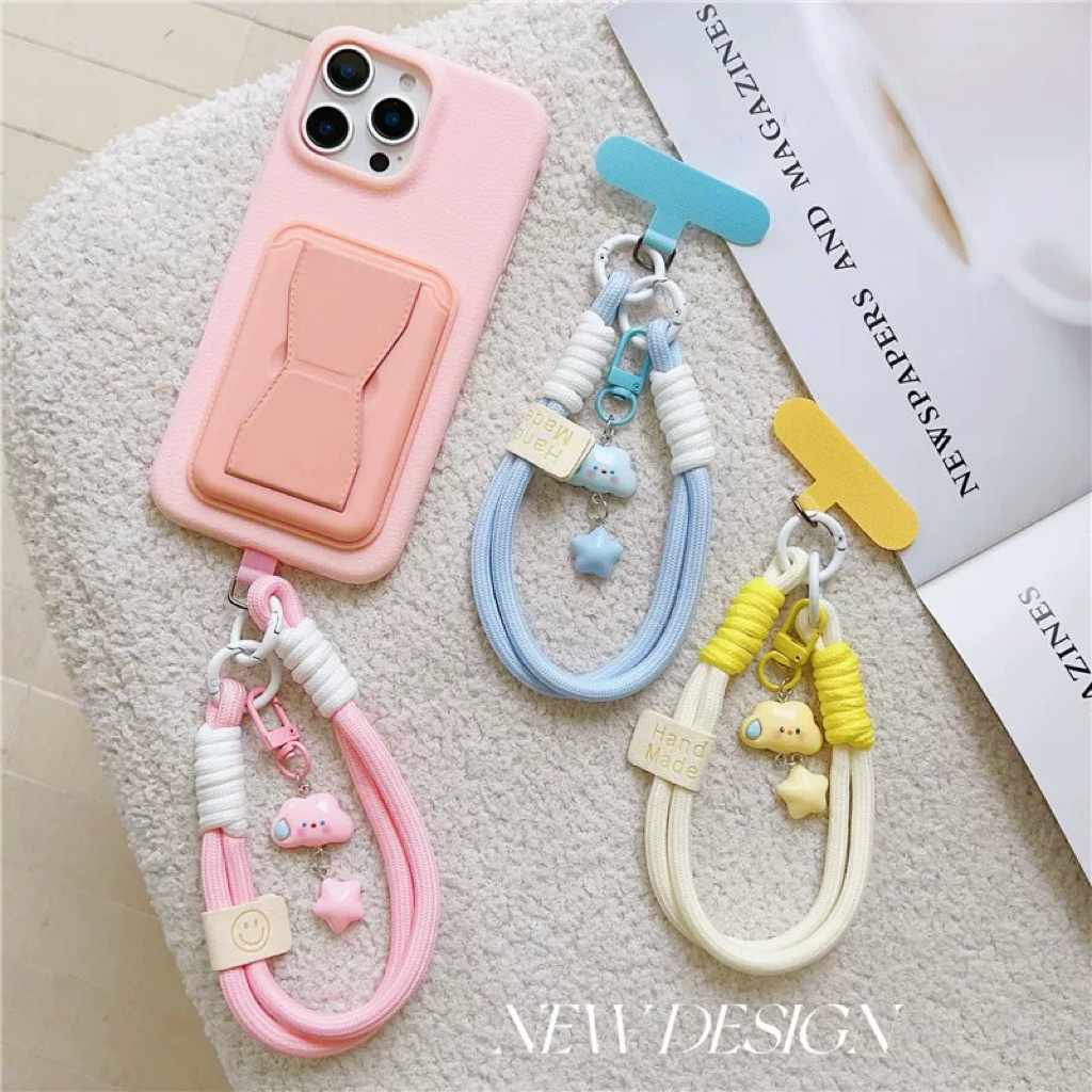 KZ 115 Tali Gantungan Hp Pendek Liontin Bintang Awan Lucu Casing Ponsel Universal / Phone Straps Gan