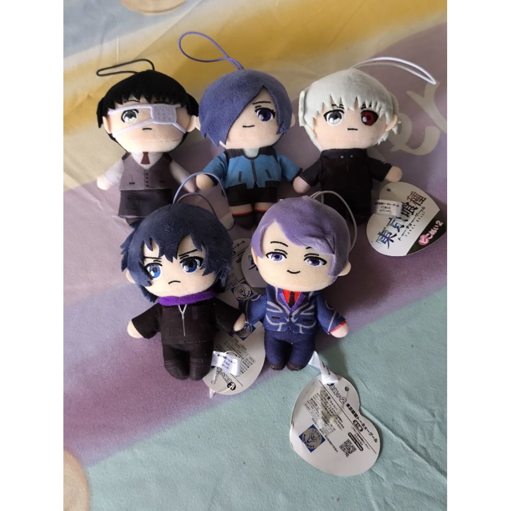 Tokyo Ghoul Pikonui Mascot Anime Doll, Kaneki, Touka, Ayato, Tsukiyama