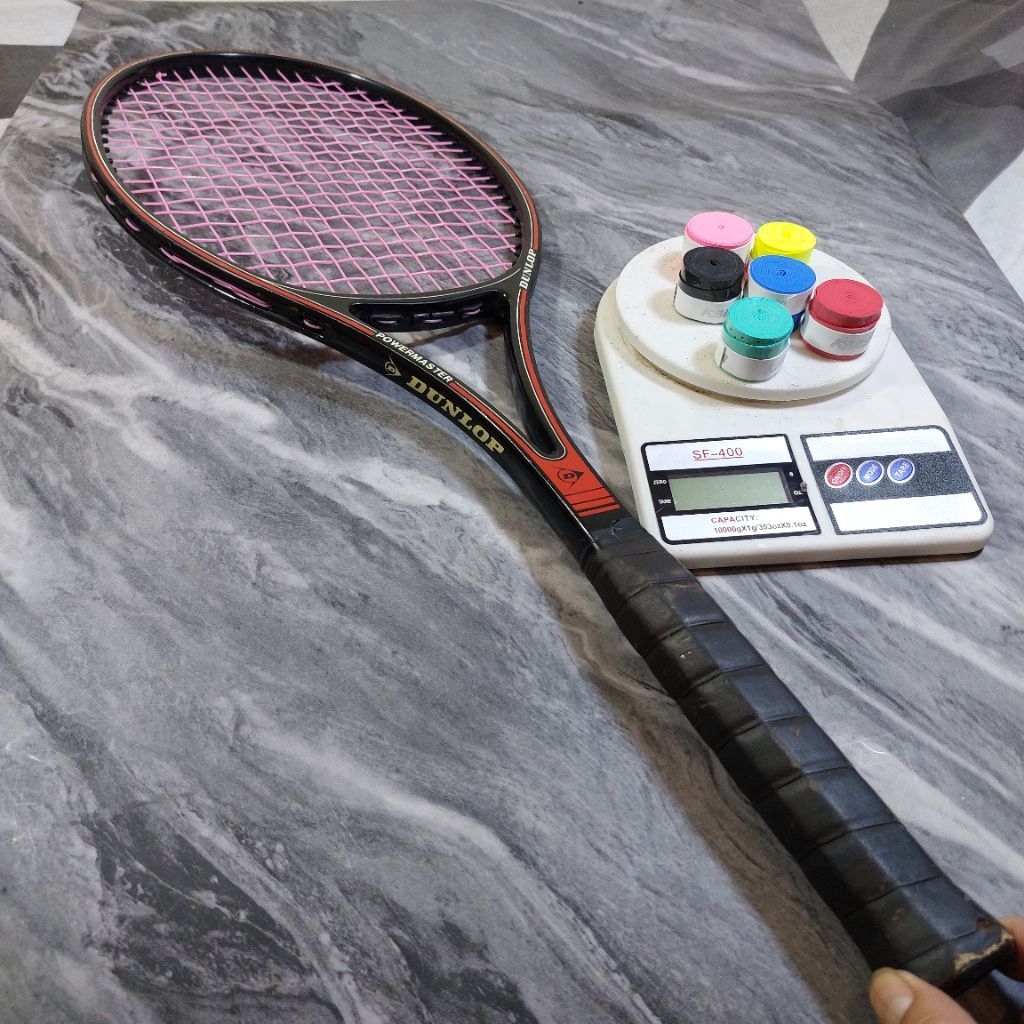 RAKET TENIS ORIGINAL DUNLOP  POWER MASTER BEKAS 344G SIAP SMAAH
