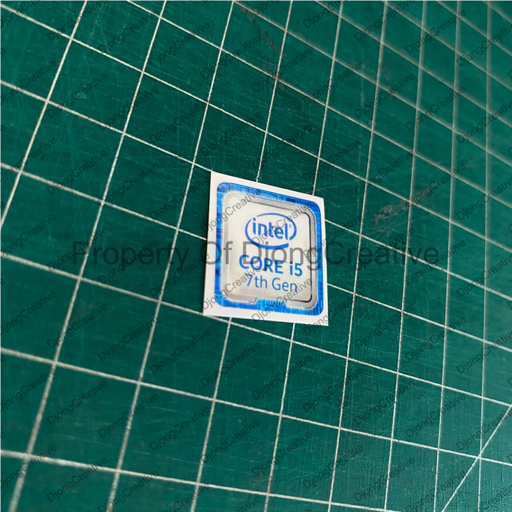 Stiker Intel Core i5 Gen 7