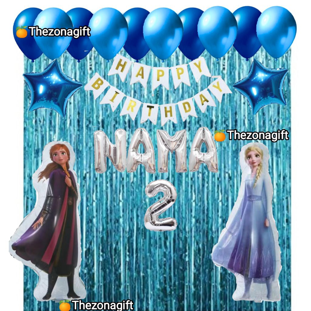 [frozen] PAKET BALON DEKORASI ULANG TAHUN || PAKET DEKORASI ULANG TAHUN ANAK || SET DEKORASI ULANG T