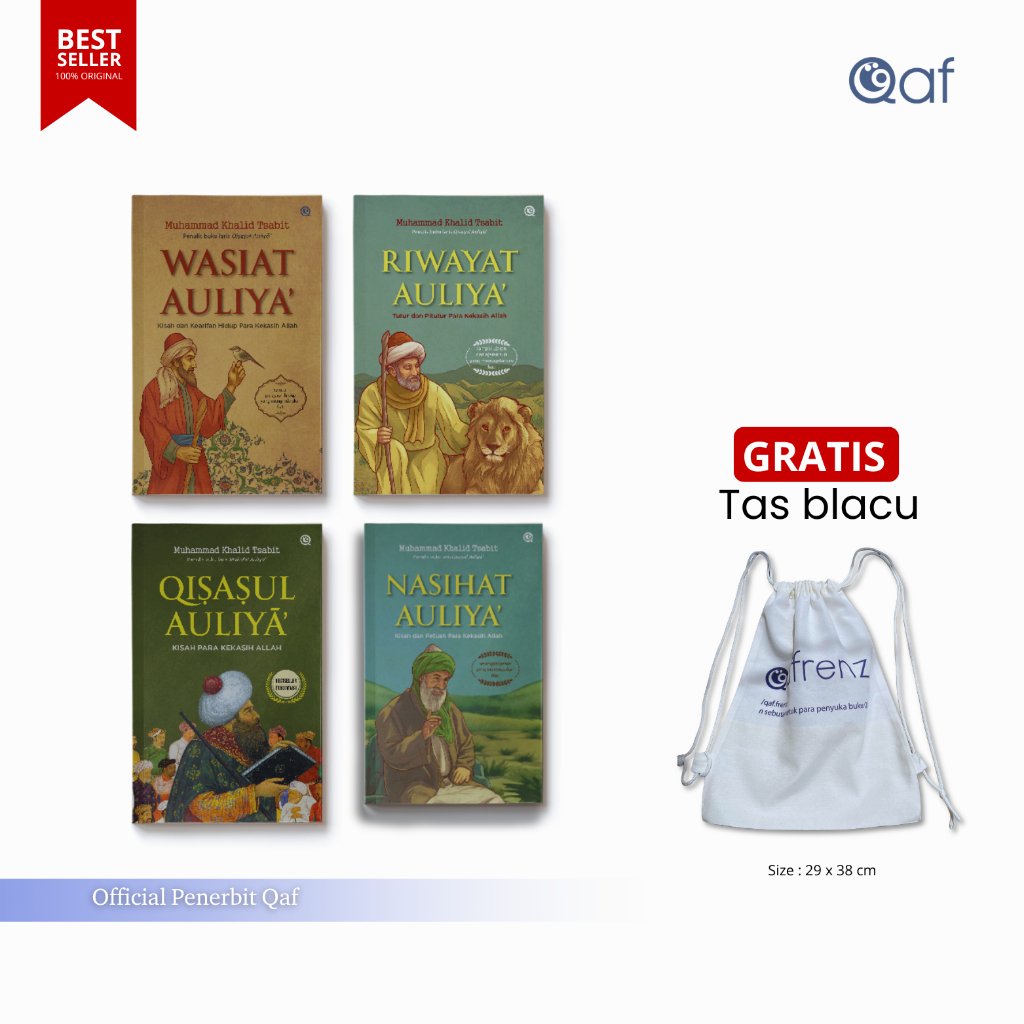 PAKET LENGKAP Seri Auliya - Wasiata Auliya + Nasihat Auliya + Riwayat Auliya + Qisasul Auliya | Bonu
