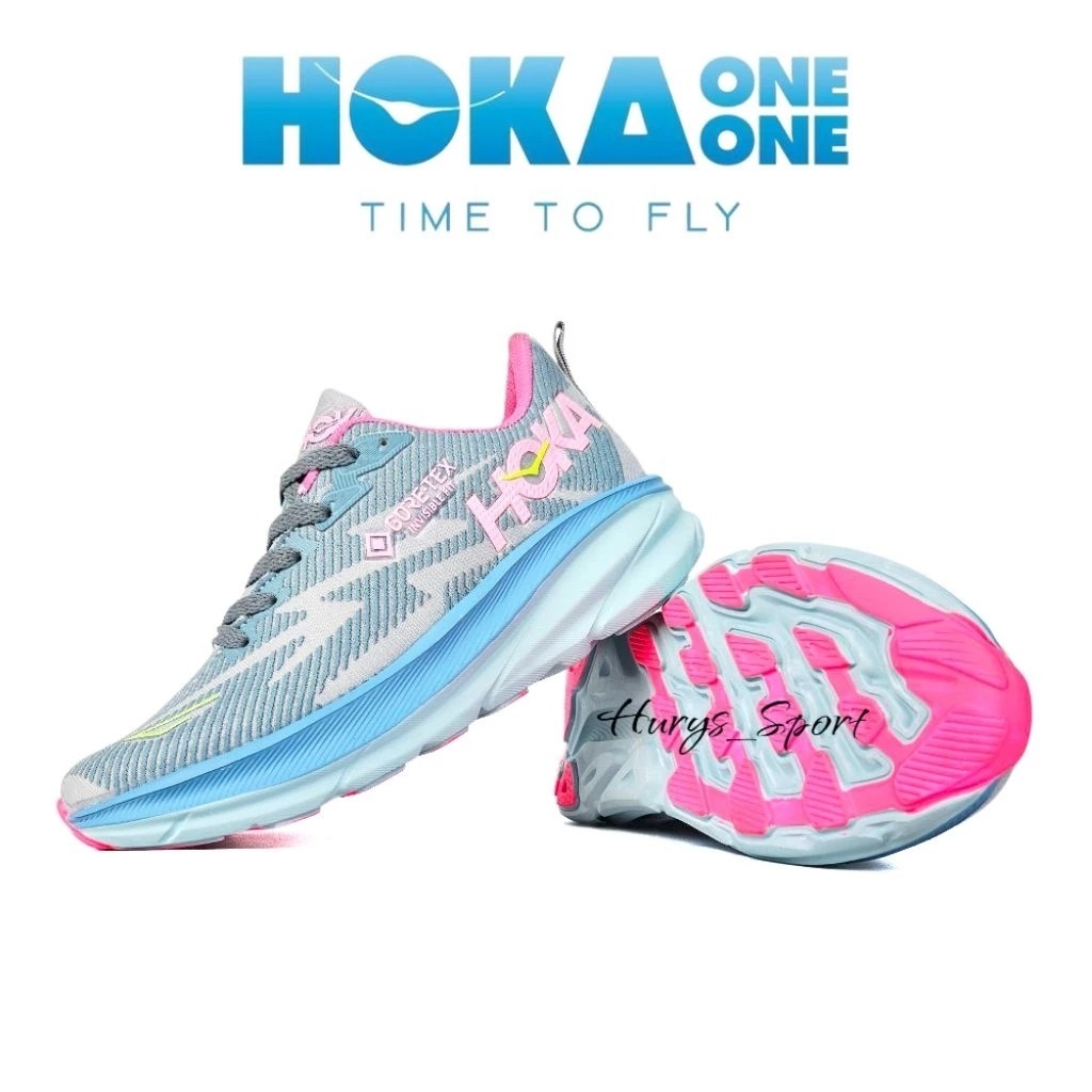 SEPATU HOKA GORETEX RUNNING SHOES WANITA/SEPATU OLAHRAGA WANITA/SEPATU SENAM/SEPATU GORETEX WANITA