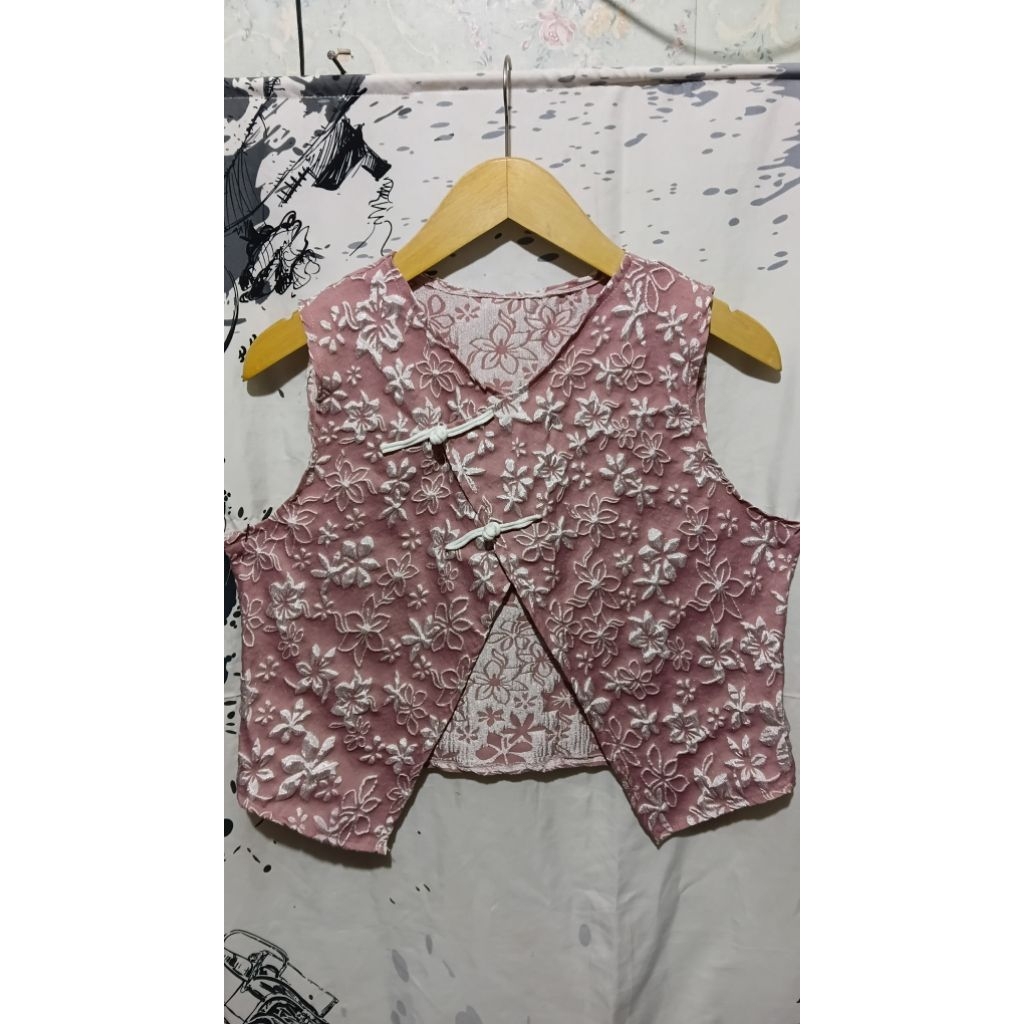 Vest jaguar embos wanita/Ld 100/Rompi jaguar wanita dewasa/Rompi cantik/baju lebaran
