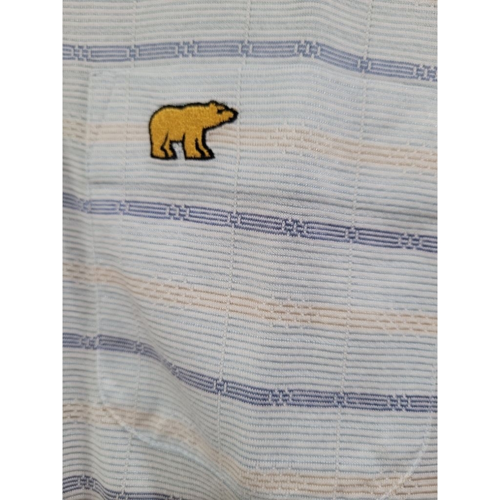 KAOS POLO GOLDEN BEAR MOTIF SALUR