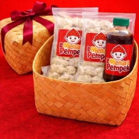 Pempek Hampers Besek Bambu