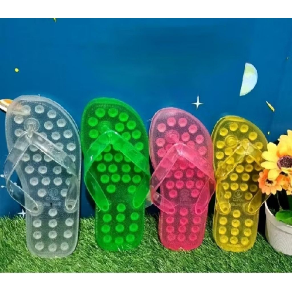Sandal duri bawah/sandal anti licin/sandal pria dan wanita kesehatan karet lux